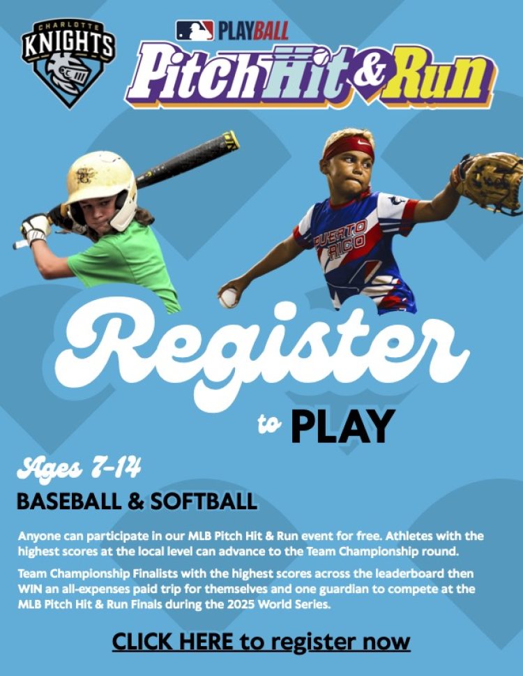 Pitch Hit & Run Flyer